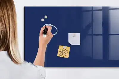 Tablă magnetică de scris culoare albastră