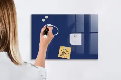 Tablă magnetică de scris culoare albastră