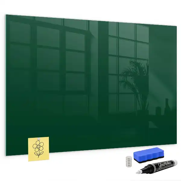 Tablă magnetică pentru desen culoare verde sticlă