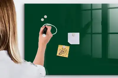 Tablă magnetică pentru desen culoare verde sticlă