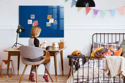 Tablă magnetică pentru desen culoare albastru marin