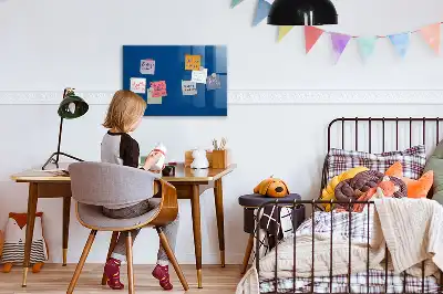 Tablă magnetică pentru desen culoare albastru marin