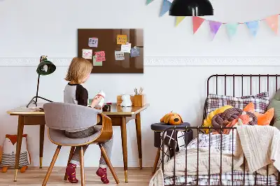 Tablă magnetică pentru scris culoare maro