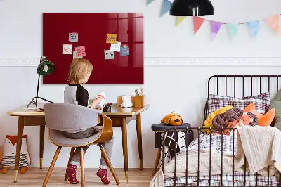Tablă magnetică pentru scris culoare bordo