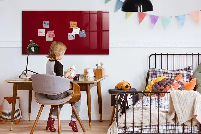 Tablă magnetică pentru scris culoare bordo