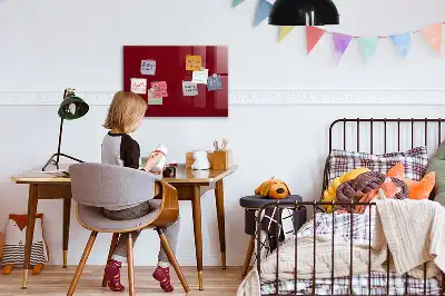 Tablă magnetică pentru scris culoare bordo