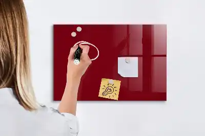 Tablă magnetică pentru scris culoare bordo