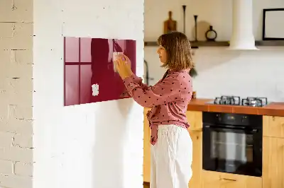 Tablă magnetică pentru scris culoare bordo