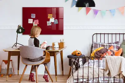 Tablă magnetică pentru scris culoare bordo