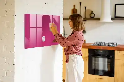 Tablă magnetică pentru scris culoare roz intens