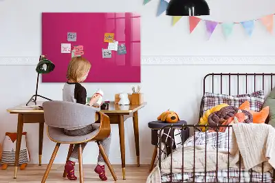 Tablă magnetică pentru scris culoare roz intens