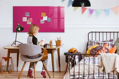 Tablă magnetică pentru scris culoare roz intens