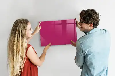 Tablă magnetică pentru scris culoare roz intens