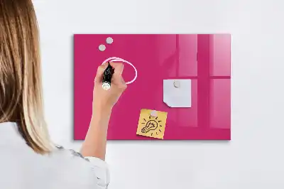 Tablă magnetică pentru scris culoare roz intens