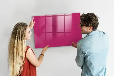 Tablă magnetică pentru scris culoare roz intens