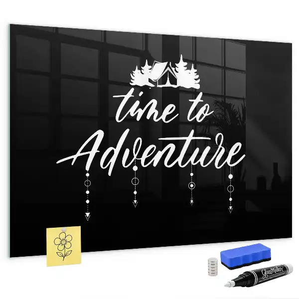 Tablă magnetică pentru scris Timpul pentru aventură