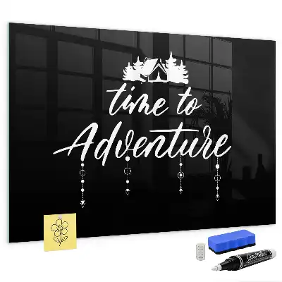 Tablă magnetică pentru scris Timpul pentru aventură