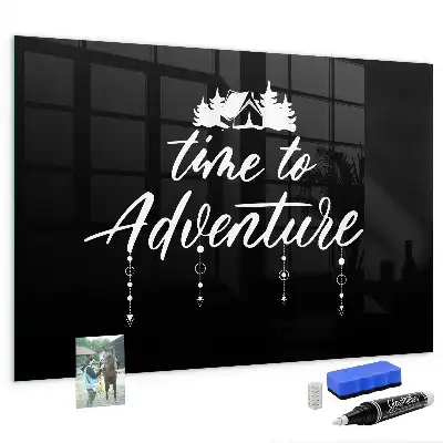 Tablă magnetică pentru scris Timpul pentru aventură