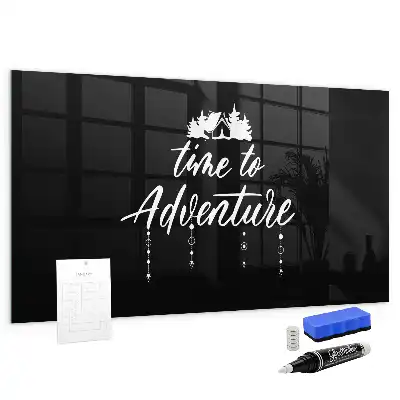 Tablă magnetică pentru scris Timpul pentru aventură
