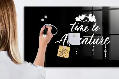 Tablă magnetică pentru scris Timpul pentru aventură