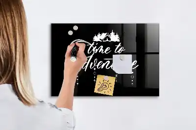 Tablă magnetică pentru scris Timpul pentru aventură