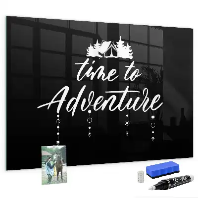 Tablă magnetică pentru scris Timpul pentru aventură