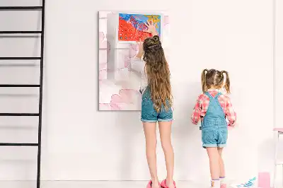 Tablă cu marker decor Petale în acuarelă
