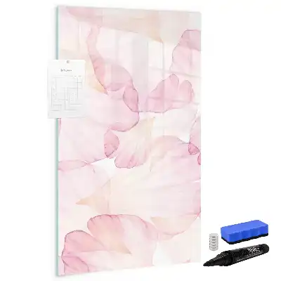 Tablă cu marker decor Petale în acuarelă