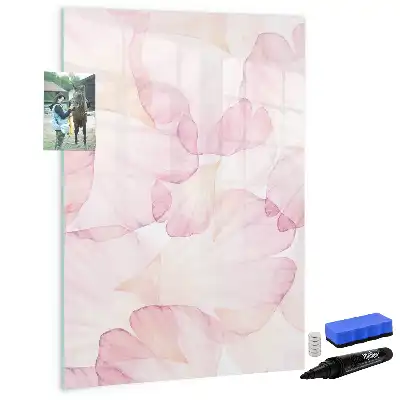 Tablă cu marker decor Petale în acuarelă