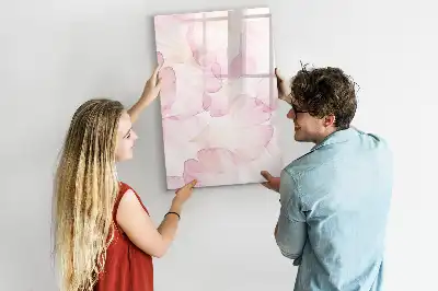 Tablă cu marker decor Petale în acuarelă