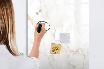Tablă cu marker cu design de marmură elegantă