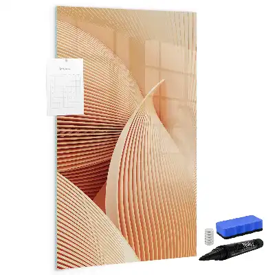 Tablă cu marker model abstract cu valuri