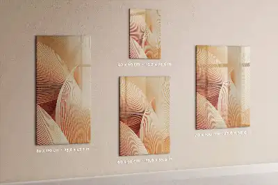 Tablă cu marker model abstract cu valuri