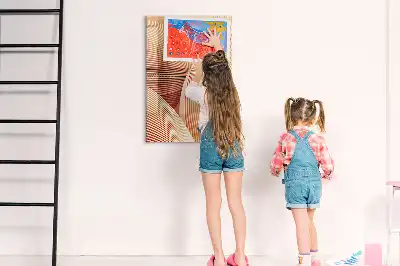 Tablă cu marker model abstract cu valuri