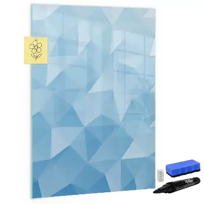 Tablă cu marker cu model de abstracție de triunghiuri