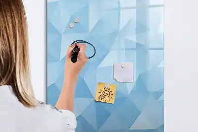 Tablă cu marker cu model de abstracție de triunghiuri