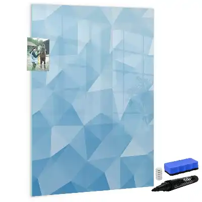 Tablă cu marker cu model de abstracție de triunghiuri