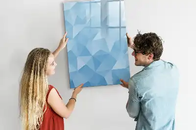 Tablă cu marker cu model de abstracție de triunghiuri
