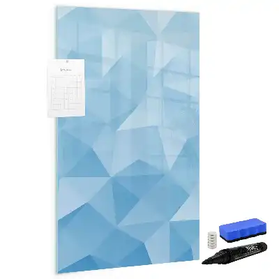 Tablă cu marker cu model de abstracție de triunghiuri