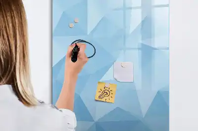 Tablă cu marker cu model de abstracție de triunghiuri
