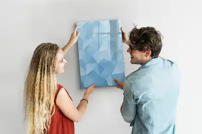Tablă cu marker cu model de abstracție de triunghiuri