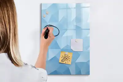 Tablă cu marker cu model de abstracție de triunghiuri