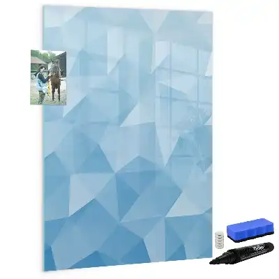 Tablă cu marker cu model de abstracție de triunghiuri