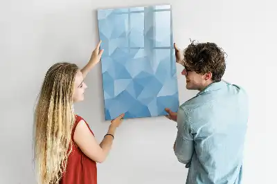 Tablă cu marker cu model de abstracție de triunghiuri