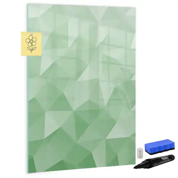 Tablă cu marker cu model de abstracție de triunghiuri