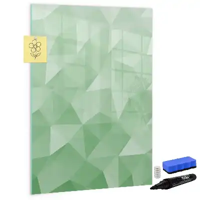 Tablă cu marker cu model de abstracție de triunghiuri