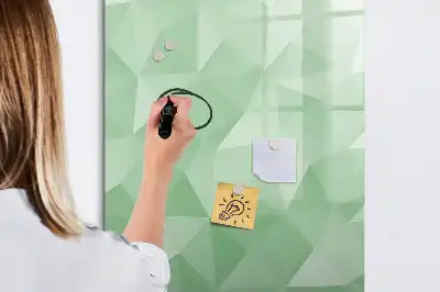 Tablă cu marker cu model de abstracție de triunghiuri
