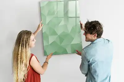 Tablă cu marker cu model de abstracție de triunghiuri