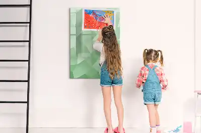 Tablă cu marker cu model de abstracție de triunghiuri