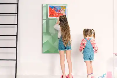 Tablă cu marker cu model de abstracție de triunghiuri